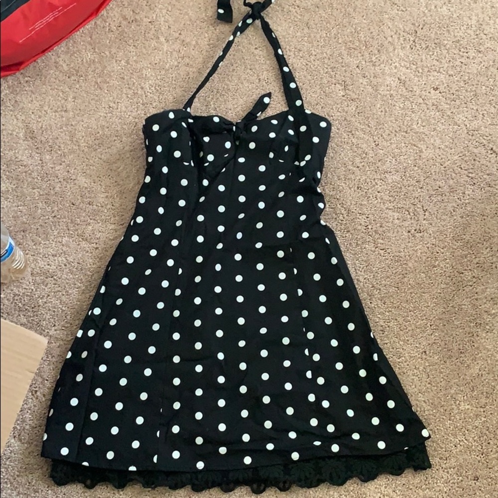 Pokadot halter dress